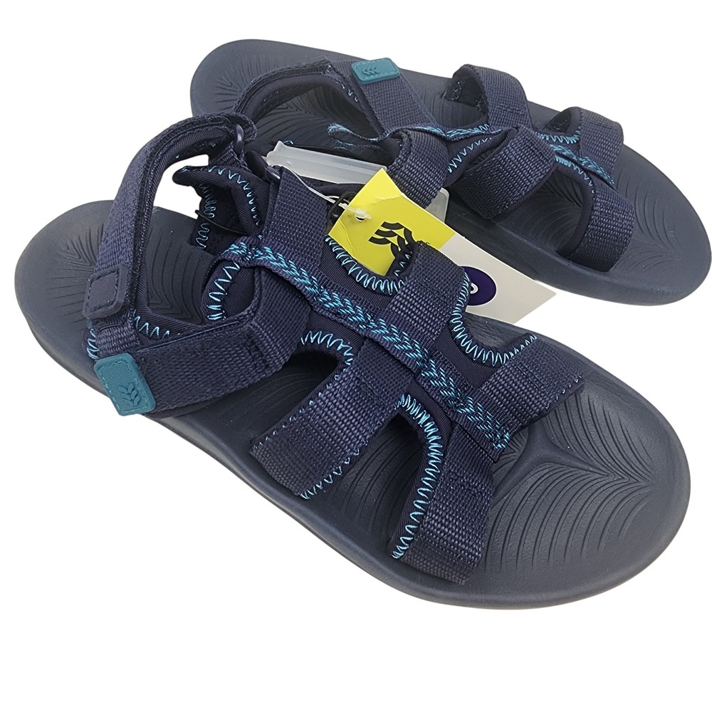 All in Motion Lumi Sandals Kids 6 Navy Blue Recycled‎ Strappy Sporty Hiking NWT